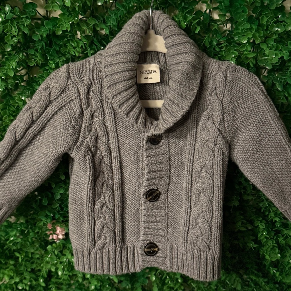 Nevada Cable Knit Shawl Cardigan | 6M